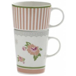 Doppia tazza mug Peonia