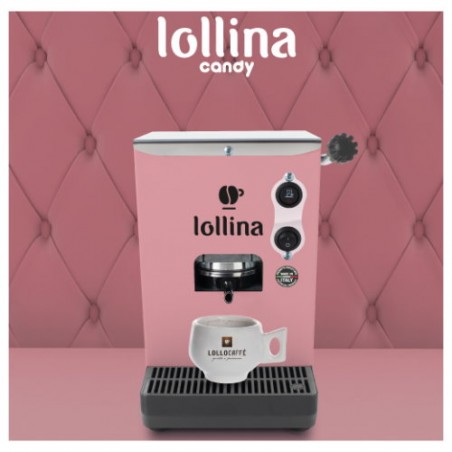 Lollina Rosapop macchina da caffè + 40 cialde Lollo caffè